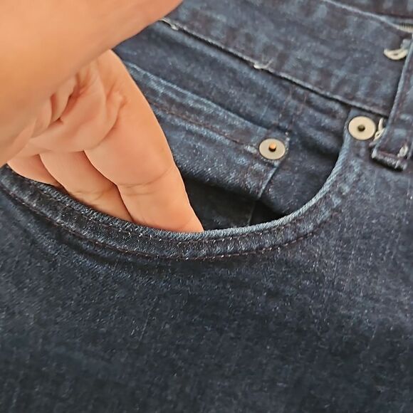 Calvin Klein Men Slim Fit Jeans 38×32 Dark Blue Washed - Picture 6 of 16